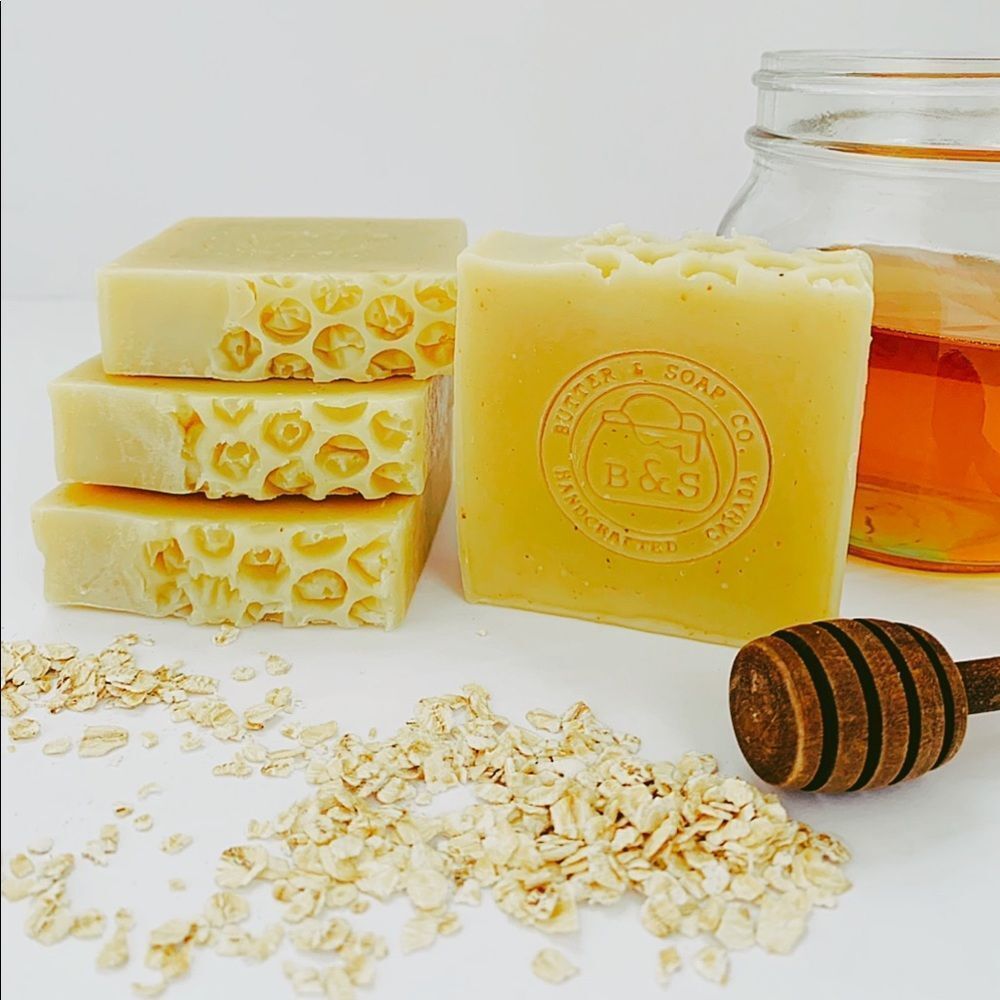 One Honey Oat Shea Butter Unscented Soap Bar